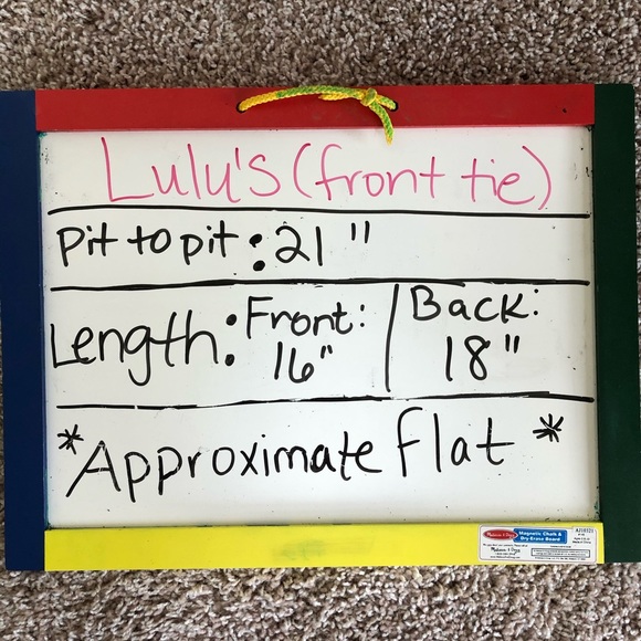 Lulu’s crop foral top front tie Pink S - Picture 7 of 7